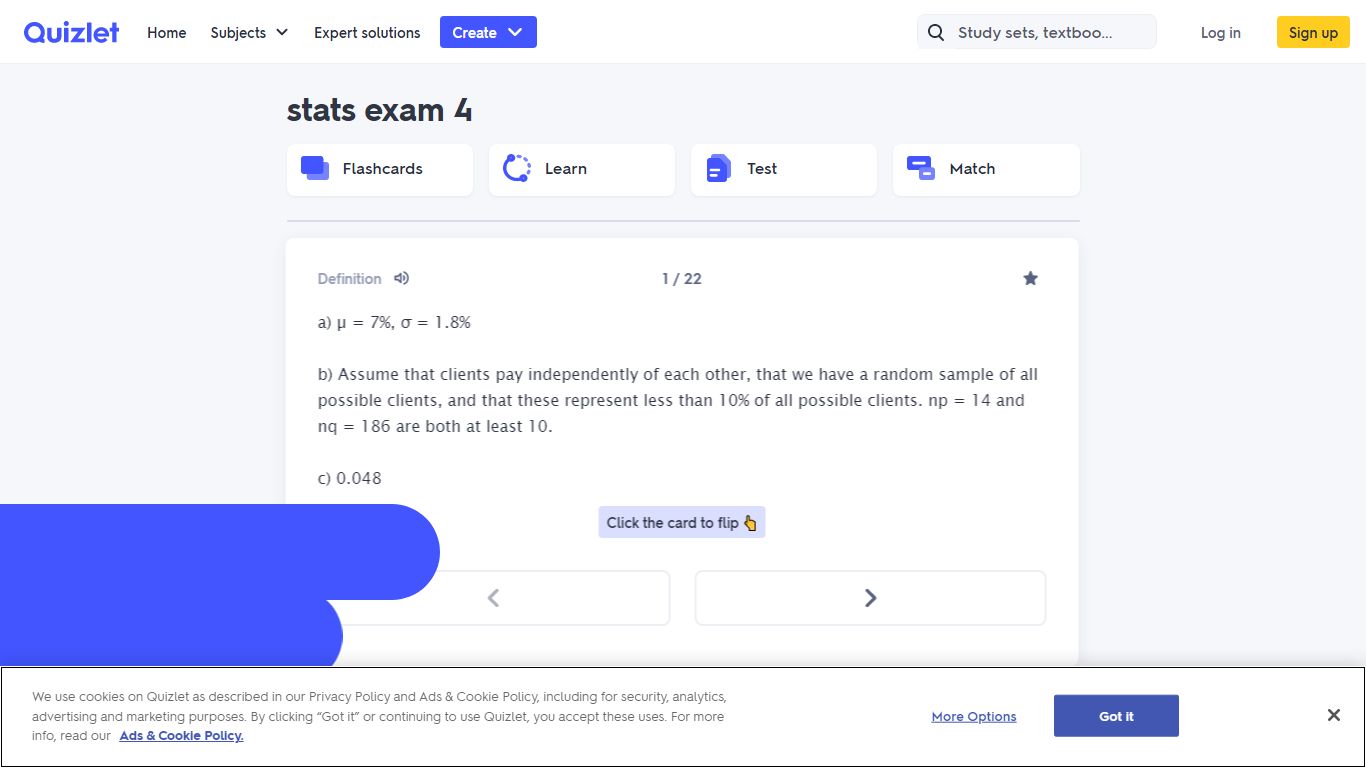 stats exam 4 Flashcards | Quizlet